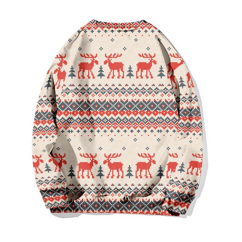 Wholesale Christmas Printed Long Sleeve Sweatshirt Crew Neck Sweatshirt